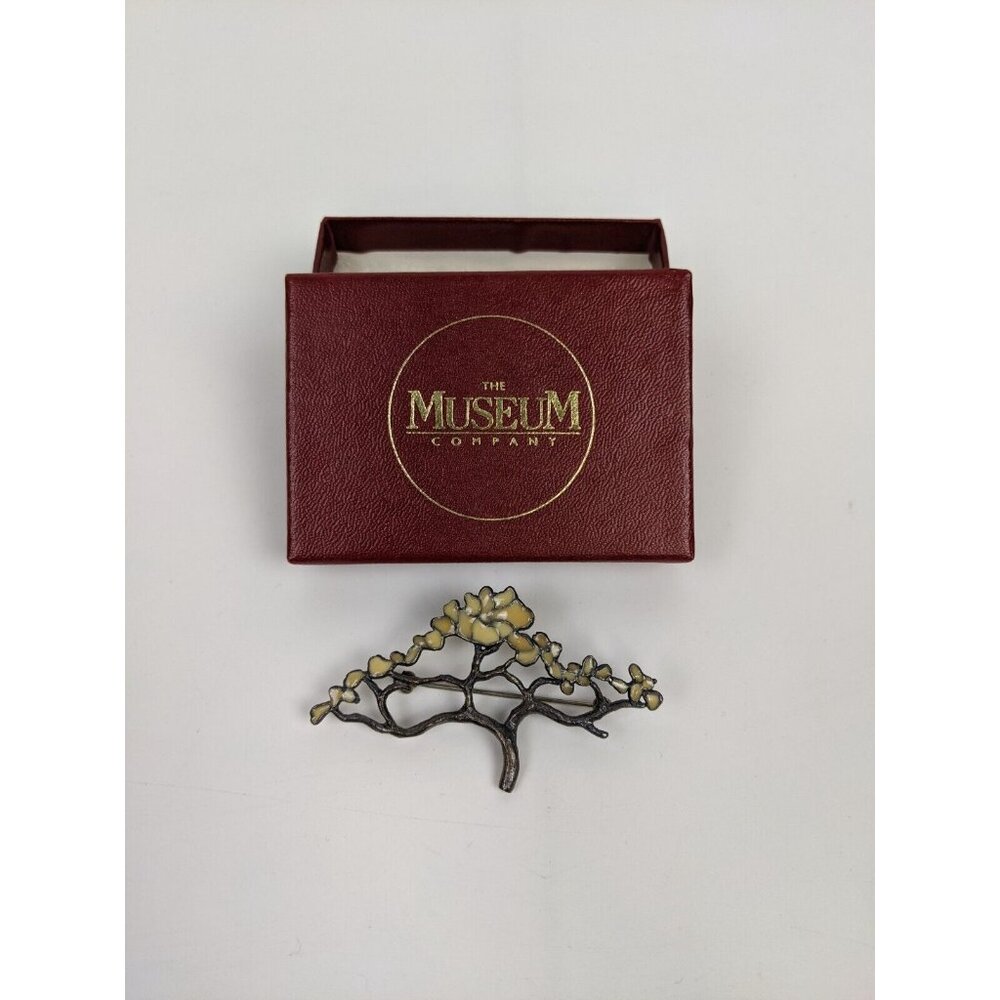 The Museum Compay Tree Pin Brooch w/ Box 3"